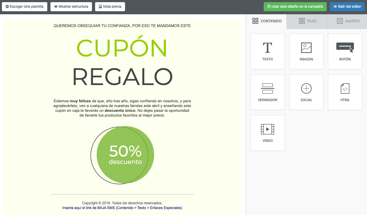 Diseña el contenido creando campañas de email marketing - Mensagia