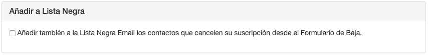 Añadir a la lista negra en tus campañas de email marketing - Mensagia