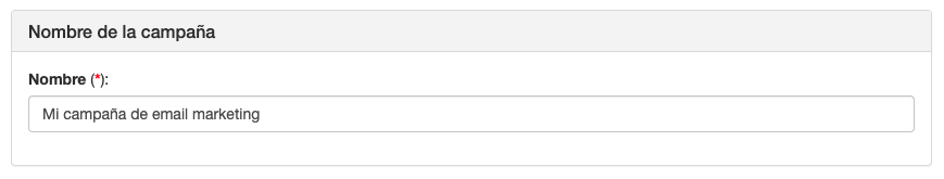 Escoge un nombre al crear campañas de email marketing - Mensagia